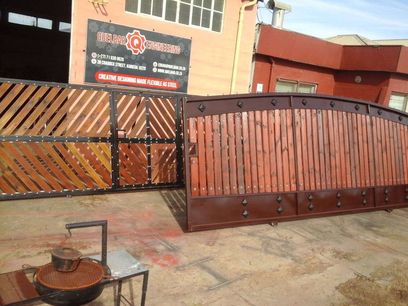 Wrought Iron Galvanized Gate